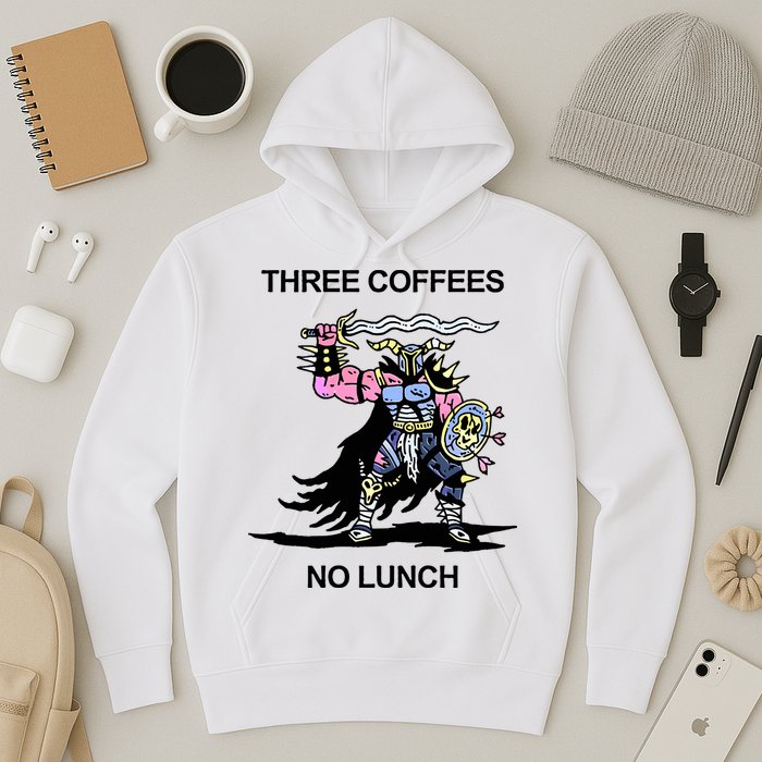 Wizard Of Barge Three Coffees No Lunch Hoodie