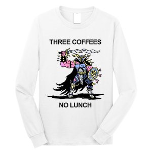 Wizard Of Barge Three Coffees No Lunch Long Sleeve Shirt