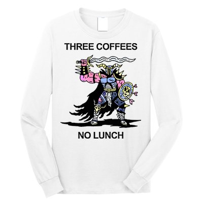Wizard Of Barge Three Coffees No Lunch Long Sleeve Shirt