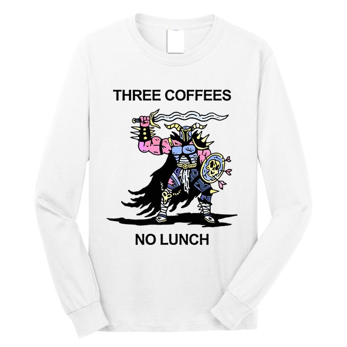 Wizard Of Barge Three Coffees No Lunch Long Sleeve Shirt