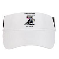 Wizard Of Barge Three Coffees No Lunch Adult Drive Performance Visor