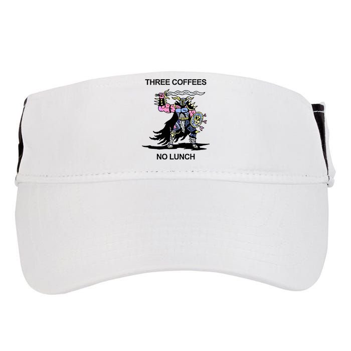 Wizard Of Barge Three Coffees No Lunch Adult Drive Performance Visor