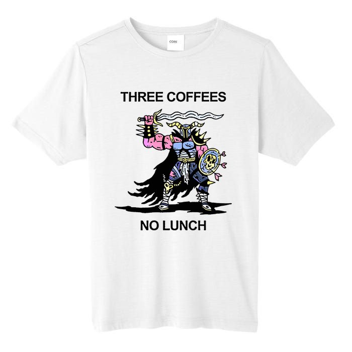 Wizard Of Barge Three Coffees No Lunch Tall Fusion ChromaSoft Performance T-Shirt