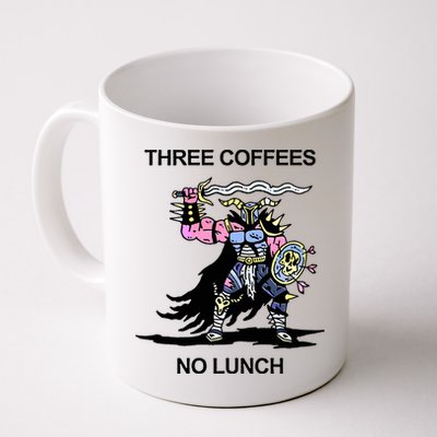 Wizard Of Barge Three Coffees No Lunch Mug