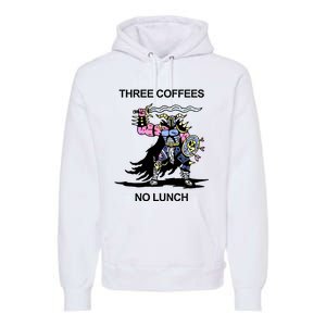 Wizard Of Barge Three Coffees No Lunch Premium Hoodie