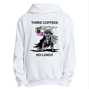 Wizard Of Barge Three Coffees No Lunch Urban Pullover Hoodie