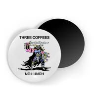 Wizard Of Barge Three Coffees No Lunch Magnet