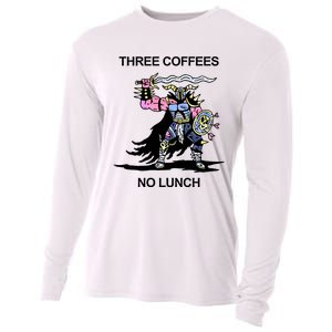 Wizard Of Barge Three Coffees No Lunch Cooling Performance Long Sleeve Crew