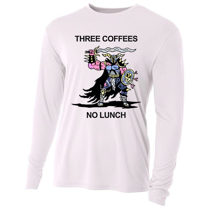 Wizard Of Barge Three Coffees No Lunch Cooling Performance Long Sleeve Crew