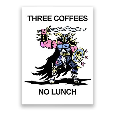 Wizard Of Barge Three Coffees No Lunch Poster