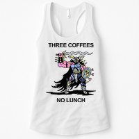 Wizard Of Barge Three Coffees No Lunch Womens Tank Top