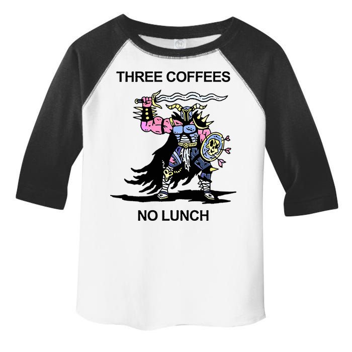 Wizard Of Barge Three Coffees No Lunch Toddler Fine Jersey T-Shirt
