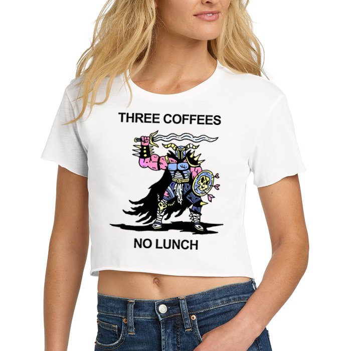 Wizard Of Barge Three Coffees No Lunch Crop Top
