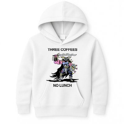 Wizard Of Barge Three Coffees No Lunch Kids Hoodie
