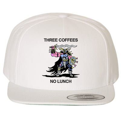 Wizard Of Barge Three Coffees No Lunch Wool Snapback Cap