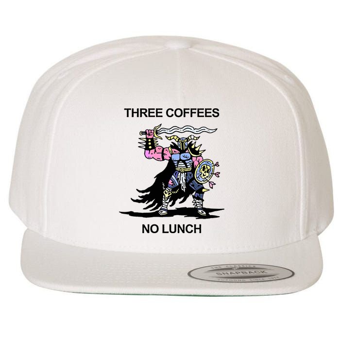 Wizard Of Barge Three Coffees No Lunch Wool Snapback Cap