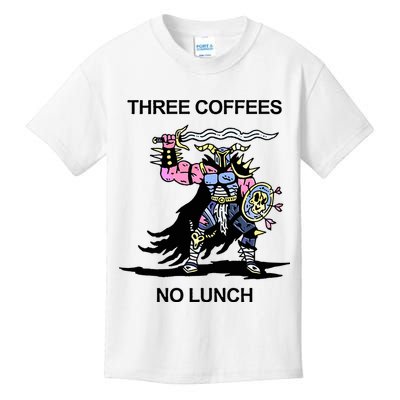 Wizard Of Barge Three Coffees No Lunch Kids T-Shirt