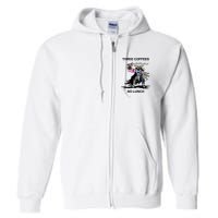 Wizard Of Barge Three Coffees No Lunch Full Zip Hoodie