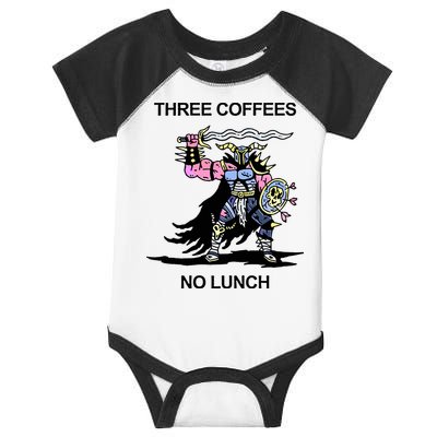 Wizard Of Barge Three Coffees No Lunch Infant Baby Jersey Bodysuit