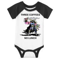 Wizard Of Barge Three Coffees No Lunch Infant Baby Jersey Bodysuit