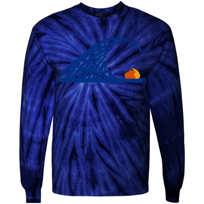 Wave Of Blue Cats For Kamala Funny Trump For Ladies For Guy Tie-Dye Long Sleeve Shirt