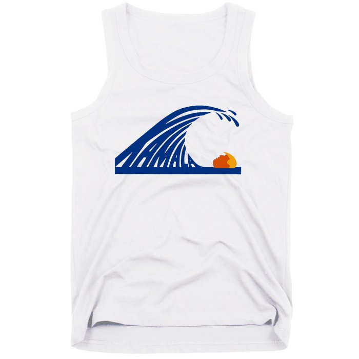 Wave Of Blue Cats For Kamala Funny Trump For Ladies For Guy Tank Top