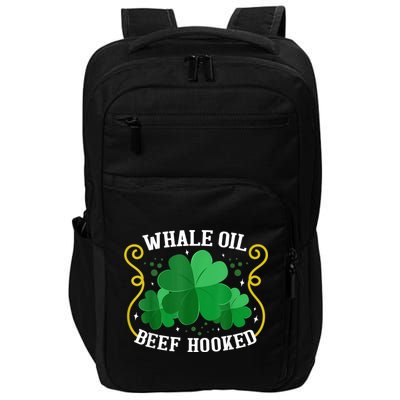 Whale Oil Beef Hooked Saint Patricks Day Impact Tech Backpack
