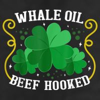 Whale Oil Beef Hooked Saint Patricks Day Adult Drive Performance Visor