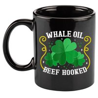 Whale Oil Beef Hooked Saint Patricks Day 11oz C Handle Ceramic Mug