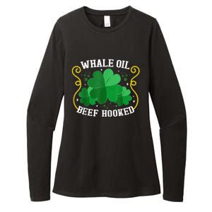 Whale Oil Beef Hooked Saint Patricks Day Womens CVC Long Sleeve Shirt