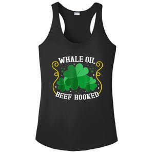 Whale Oil Beef Hooked Saint Patricks Day Ladies PosiCharge Competitor Racerback Tank