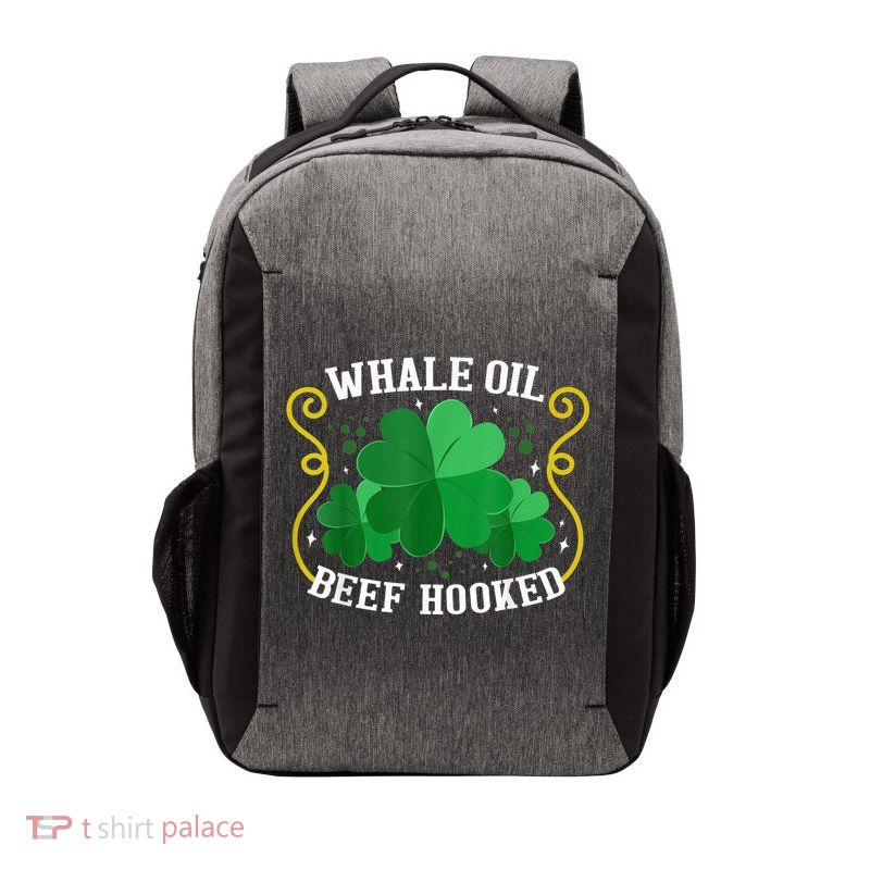 Whale Oil Beef Hooked Saint Patricks Day Vector Backpack