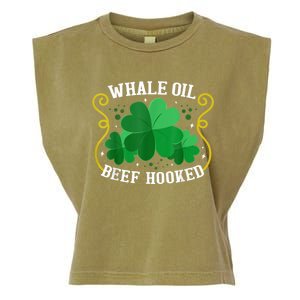 Whale Oil Beef Hooked Saint Patricks Day Garment-Dyed Women's Muscle Tee