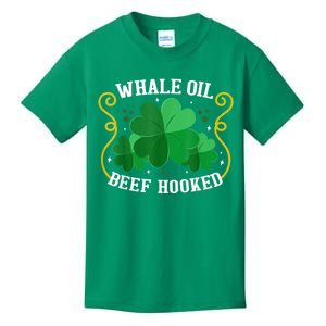 Whale Oil Beef Hooked Saint Patricks Day Kids T-Shirt