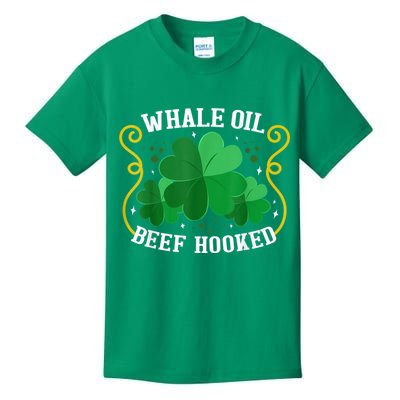 Whale Oil Beef Hooked Saint Patricks Day Kids T-Shirt