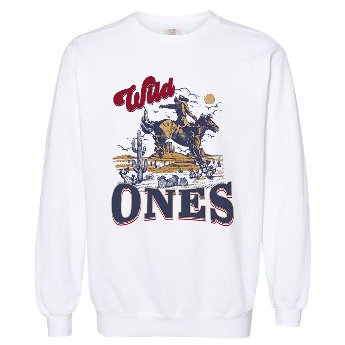 Wild Ones Cowboy Western Country Garment-Dyed Sweatshirt