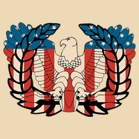 Warrant Officer Corps Eagle Rising Retro Flag Bag