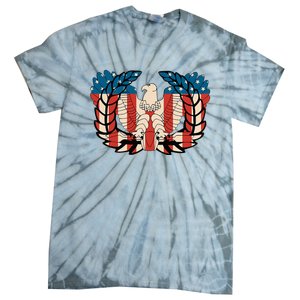 Warrant Officer Corps Eagle Rising Retro Flag Tie-Dye T-Shirt