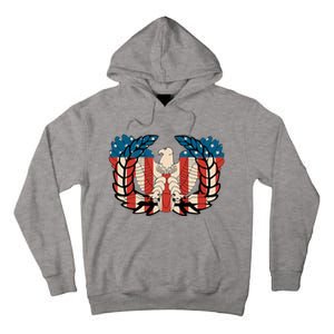 Warrant Officer Corps Eagle Rising Retro Flag Tall Hoodie