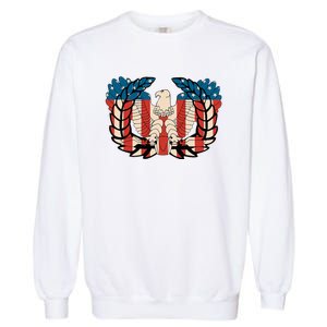 Warrant Officer Corps Eagle Rising Retro Flag Garment-Dyed Sweatshirt