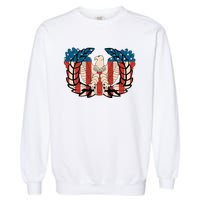 Warrant Officer Corps Eagle Rising Retro Flag Garment-Dyed Sweatshirt