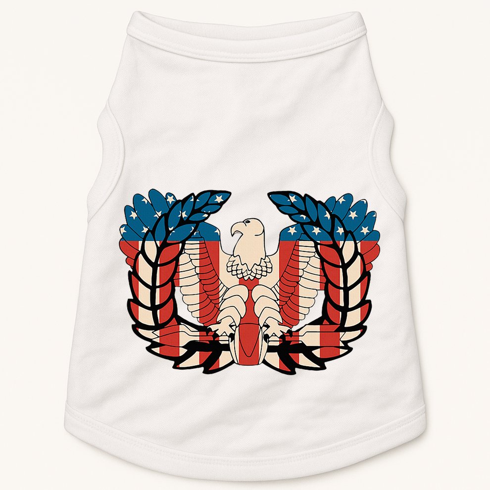 Warrant Officer Corps Eagle Rising Retro Flag Doggie Tank