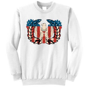 Warrant Officer Corps Eagle Rising Retro Flag Sweatshirt