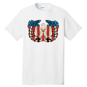 Warrant Officer Corps Eagle Rising Retro Flag Tall T-Shirt