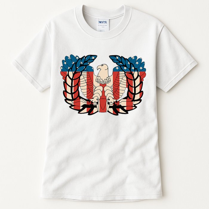 Warrant Officer Corps Eagle Rising Retro Flag Tall T-Shirt