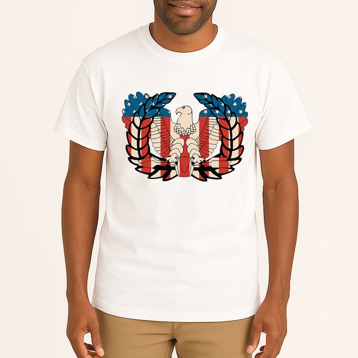 Warrant Officer Corps Eagle Rising Retro Flag Tall T-Shirt