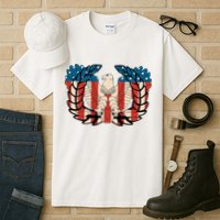 Warrant Officer Corps Eagle Rising Retro Flag Tall T-Shirt