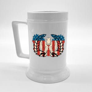 Warrant Officer Corps Eagle Rising Retro Flag Beer Stein