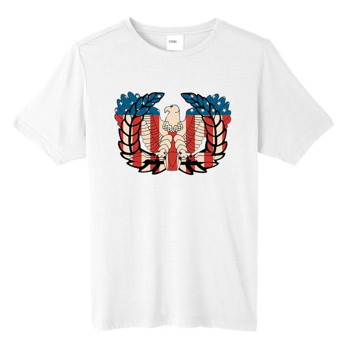 Warrant Officer Corps Eagle Rising Retro Flag Tall Fusion ChromaSoft Performance T-Shirt