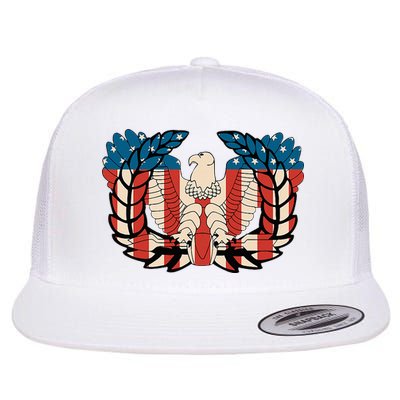 Warrant Officer Corps Eagle Rising Retro Flag Flatbill Hat